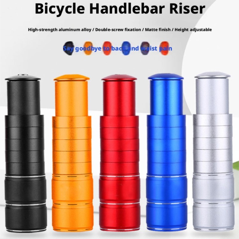 Stem Extender Tube - Adjustable Bike Handlebar Riser Stem Extender