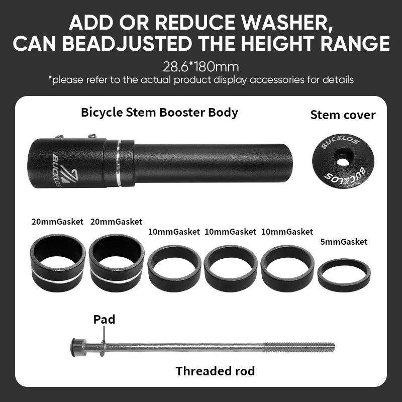 BUCKLOS Aluminum Alloy Bike St - Stem Extender Tube review and price